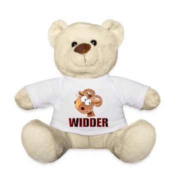 GESCHENKE FÜR WIDDER - GEBURTSTAG MÄRZ APRIL - Teddy - Weiß - Vorne