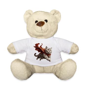 Super Cat British Shorthair BKH Tabby - Teddy Bear - white - Front