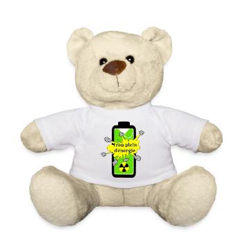Zu viel Energie - Teddy - Weiß - Vorne