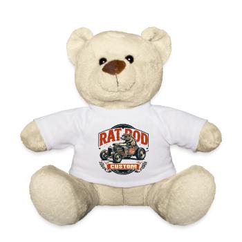 Chemise Ratsking Ratlook – Style rustique personnalisé - Nounours - blanc - Devant