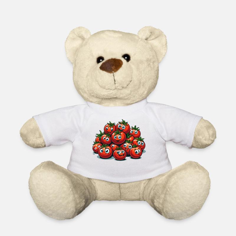 Tomaten Tomate lustig witzig Geschenk - Teddy - Weiß