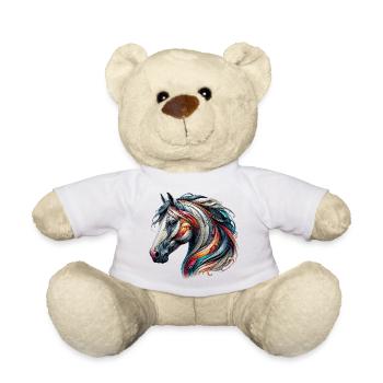 Pferd - Teddy - Weiß - Vorne