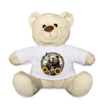 Bear Sunflower Seeds Sunflower Seeds Gift - Teddy Bear - white - Front