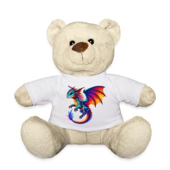 Dragon - Teddy Bear - white - Front