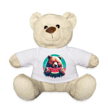 Watermelon Bear Yummy Gift - Teddy Bear - white - Front