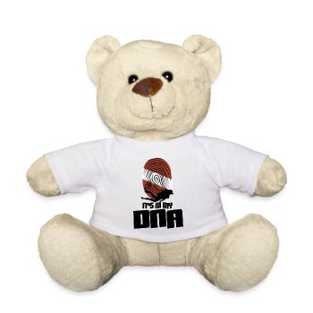 Es ist in meiner DNA - Teddy - Weiß - Vorne