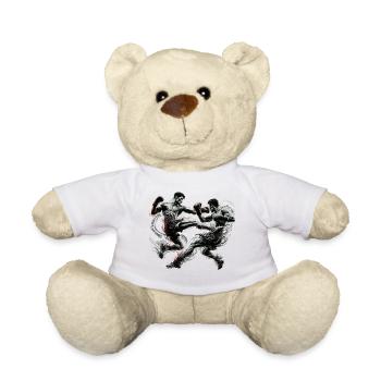 Kickboxing Thaiboxing Muay Thai Boxing Gift - Teddy Bear - white - Front