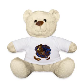 verwelkte Rosenblüte, memento mori, closing - Teddy - Weiß - Vorne