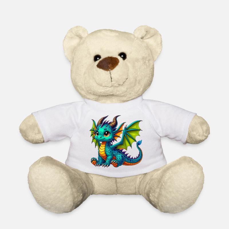 Drache - Teddy - Weiß