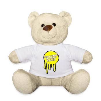 Sometimes I feel stupid - Teddy Bear - white - Front