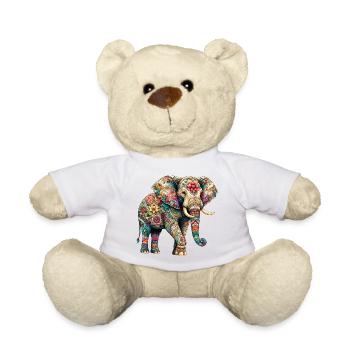 Elefant - Teddy - Weiß - Vorne
