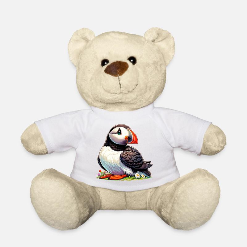 Papageitaucher - Teddy - Weiß
