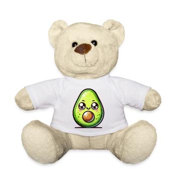 Avocado Adore: The Cutest Slice of Life - Teddy Bear - white - Front