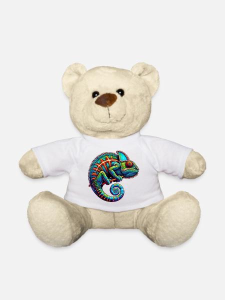 Caméléon - Nounours - blanc