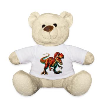 Dinosaur - Teddy Bear - white - Front