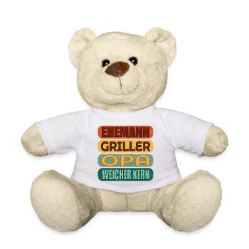 VATERTAG GRILLEN OPA - Teddy - Weiß - Vorne