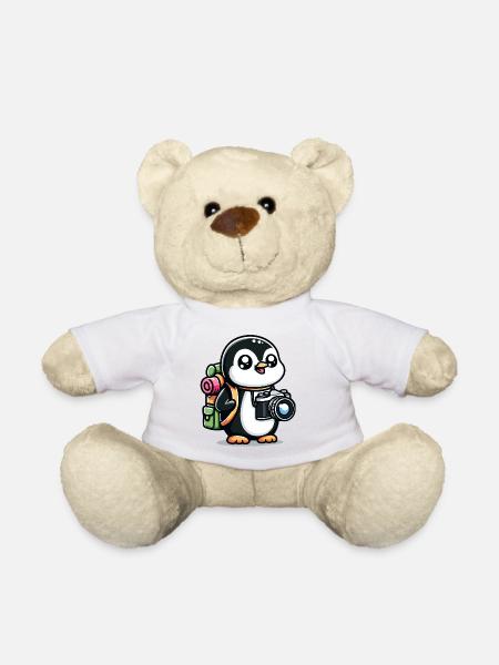 Snapshot Penguin - Photo Adventure - Teddy Bear - white