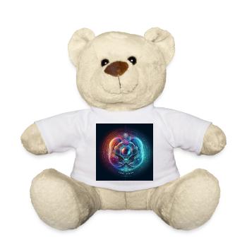 Future Fusion: Holografischer und abstrakter Farbverlauf - Teddy - Weiß - Vorne