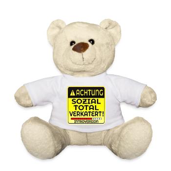 INTROVERTIERTE PERSON INTROVERSION IRONIE - Teddy - Weiß - Vorne