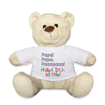 VATERTAG PAPA KIND - VATER LIEB HABEN - Teddy - Weiß - Vorne