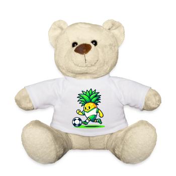 Gardien de but ananas : la star du football - Nounours - blanc - Devant