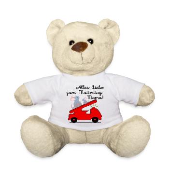 ALLES LIEBE ZUM MUTTERTAG - FEUERWEHR - Teddy - Weiß - Vorne