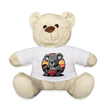 Funny Koala Bear Ramen Noodles Koala Bear Koala - Teddy Bear - white - Front