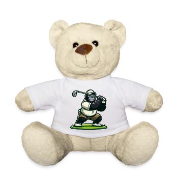 Golf-Gorilla - Teddy - Weiß - Vorne
