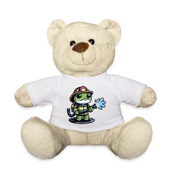Feuerwehrmann Ribbit: Der tapfere Teichverteidiger - Teddy - Weiß - Vorne