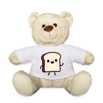 Toasty Buddy: Die lächelnde Scheibe - Teddy - Weiß - Vorne