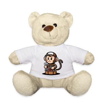 Mécanique de singe pratique - Nounours - blanc - Devant