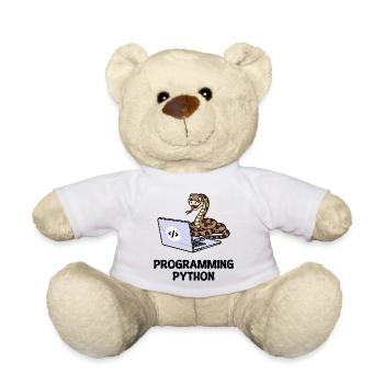 Developer Funny Sayings Programmer Computer - Teddy Bear - white - Front