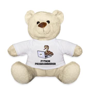 Déclaration du développeur de code informatique du programmeur - Nounours - blanc - Devant