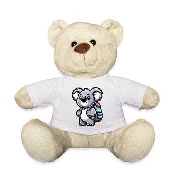 Backpacker-Koala: Der Globetrotter-Kumpel - Teddy - Weiß - Vorne