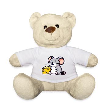 Käseliebhabermaus: Der Snacktime-Freund - Teddy - Weiß - Vorne