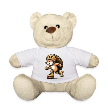 Roller Rush Hedgehog: The Speedy Skater - Teddy Bear - white - Front