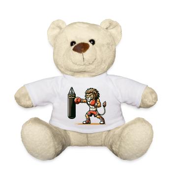 Punchline King : Le Lion de la boxe - Nounours - blanc - Devant