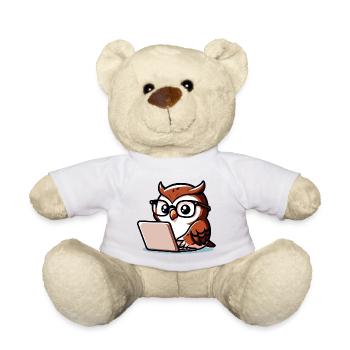 Wise Web Owl: Der Wissensnavigator - Teddy - Weiß - Vorne