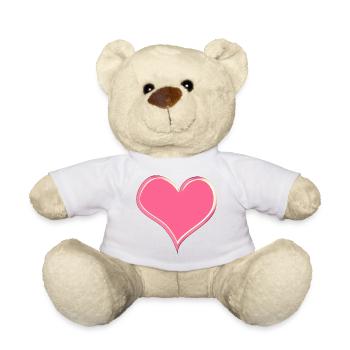 Amour du cœur ❤️ - Nounours - blanc - Devant