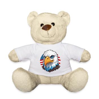 Drapeau des États-Unis Eaglehead Bald Eagle - Nounours - blanc - Devant