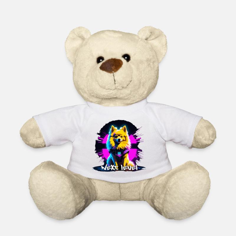 Petit Spitz Spitz Next Level Cyber Dog Cadeau - Nounours - blanc