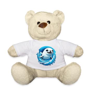 Seal Seals Sea - Teddy Bear - white - Front