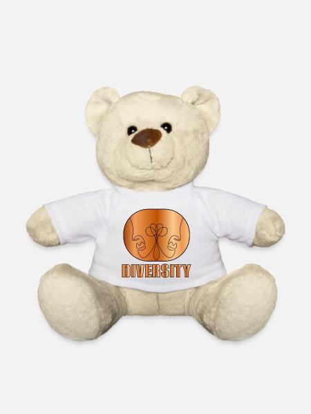 STRICHZEICHNUNG GESICHT - VIELFALT DER PAARE - Teddy - Weiß