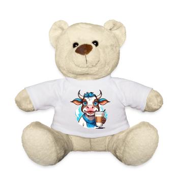 Coffee Cow - Teddy Bear - white - Front