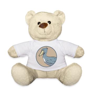 Oiseau à bec-en-sabot Ornithologue Forêt I Cadeau - Nounours - blanc - Devant
