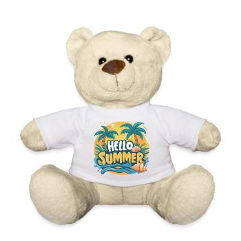 Schillernde Eleganz HELLO SUMMER - Teddy - Weiß - Vorne