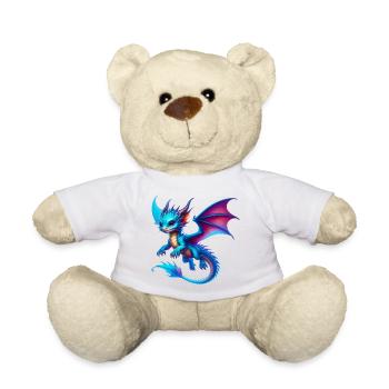 Dragon - Teddy Bear - white - Front