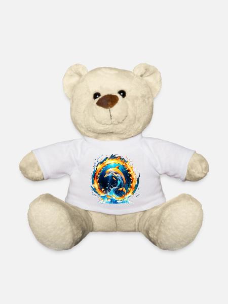 Ein faszinierendes Zusammenspiel von Feuer und Wasser. - Teddy - Weiß