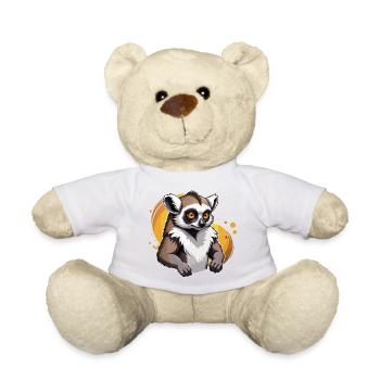 Strong Lemur - Teddy Bear - white - Front