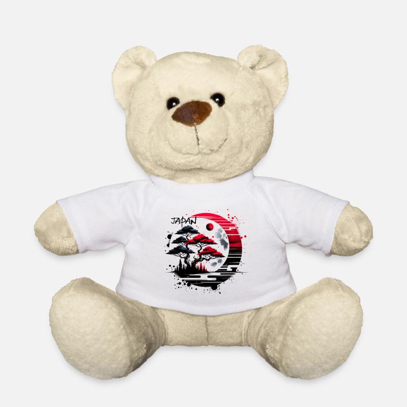 Japon Paysage Lune - Nounours - blanc